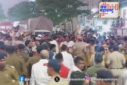 नागपुरात प्रियांका गांधींच्या रोड शो दरम्यान राडा