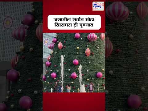 pune। जगातील सर्वात मोठा ख्रिसमस ट्री पुण्यात | Marathi News