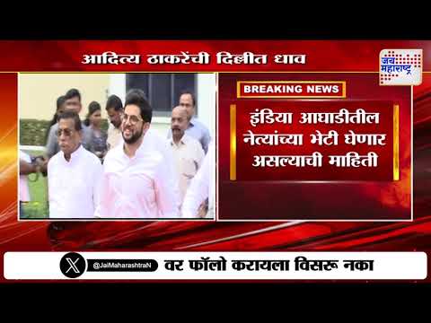 Aaditya Thackeray Delhi Tour | आदित्य ठाकरे दिल्ली दौऱ्यावर | Marathi News