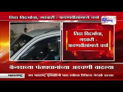 Devendra Fadnavis, Nitin Gadkari | तिढा विदर्भाचा, गडकरी - फडणवीसांमध्ये चर्चा | Marathi News