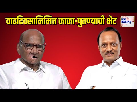 Ajit Pawar Met Sharad Pawar | वाढदिवसानिमित्त काका-पुतण्याची भेट | Marathi News