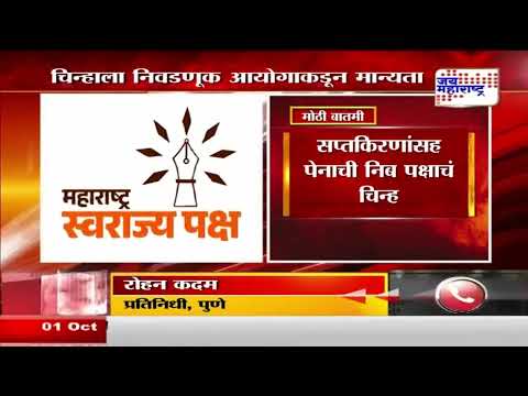 Sambhajiraje Chhatrapati | संभाजीराजे यांच्या स्वराज्य संघटनेचं नवं चिन्ह | Marathi News