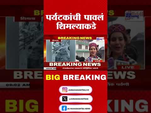 शिमल्यात बर्फाची चादर । Marathi News