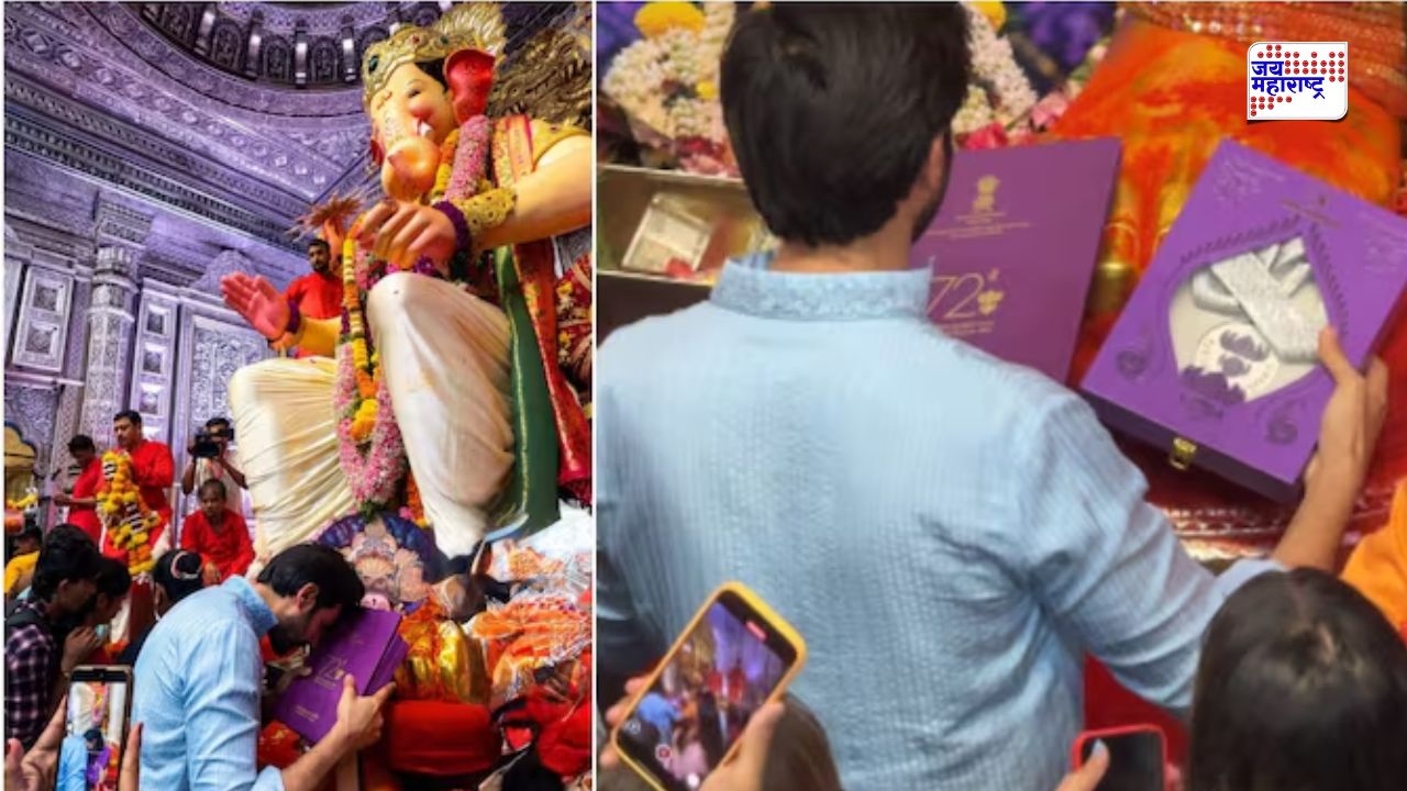 Kartik Aaryan: राष्ट्रीय पुरस्कार घेऊन कार्तिक आर्यन थेट लालबागच्या राजाच्या चरणी; बाप्पाला अर्पण केला सन्मान