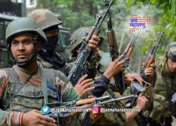 काश्मीरच्या कुलगाममध्ये दहशतवाद्यांशी चकमक