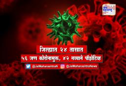 यवतमाळ जिल्ह्यात 24 तासात 56 जण कोरोनामुक्त, 42 नव्याने पॉझेटिव्ह