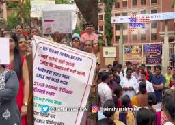 नवी मुंबईत शाळेविरोधात पालकांचे आंदोलन