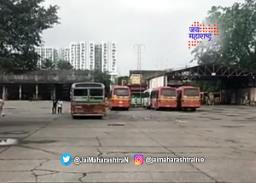 बेस्टच्या कंत्राटी कर्मचाऱ्यांचं आंदोलन