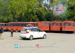 सोलापूरमध्ये एसटी कर्मचाऱ्यांचा संप सुरुच