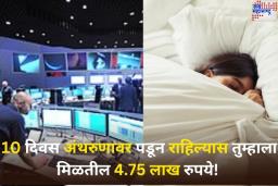 काय सांगता!! 10 दिवस अंथरुणावर पडून राहिल्यास तुम्हाला मिळतील 4.75 लाख रुपये! ‘ही’ कंपनी देत आहे खास ऑफर