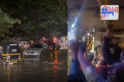 वाघोली परिसरात मुसळधार पावसाने रस्ते जलमय; नागरिकांची तारांबळ