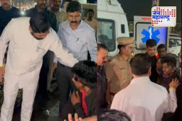 Eknath Shinde: जखमी बाईकस्वाराच्या मदतीला धावले एकनाथ शिंदे ; तात्काळ ताफ्यातील अॅम्ब्युलन्समधून रुग्णालयात नेलं