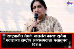 NCP Sunetra Pawar : सुनेत्रा पवारांच्या पक्षात काहीतरी वेगळं घडतंय? राष्ट्रीय अध्यक्षपदाच्या निवडीवर ज्येष्ठ नेत्याचा विरोध?
