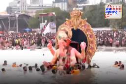 Lalbaugcha Raja Ganpati Visarjan : लालबागच्या राजाला निरोप, तब्बल 30 तासांनंतर विसर्जन संपन्न