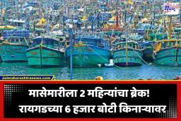 Fishing Ban Raigad: वादळी वारे अन् उंच लाटांचा धोका; रायगड जिल्ह्यात 6000 पेक्षा जास्त बोटी किनाऱ्यावर विसावल्या