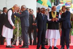 पंतप्रधान मोदी मॉरीशस सरकारकडून सन्मानित