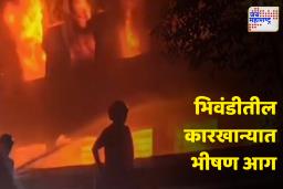 Bhwandi Fire News : भिवंडीतील रंगकाम कारखान्याला भीषण आग; अग्निशमन दल घटनास्थळी दाखल
