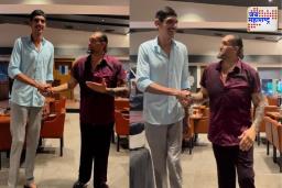 The Great Khali Meets His Match : 17 वर्षीय करण सिंगची उंची पाहून खलीदेखील झाला अवाक्; WWE सुपरस्टार बनवण्याचं दिलं आश्वासन