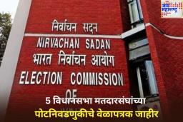 चार राज्यांमधील 5 विधानसभा जागांसाठी पोटनिवडणुका जाहीर