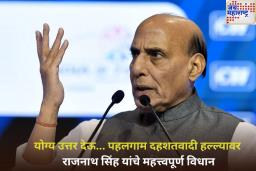 योग्य उत्तर देऊ…; पहलगाम दहशतवादी हल्ल्यावर राजनाथ सिंह यांचे महत्त्वपूर्ण विधान