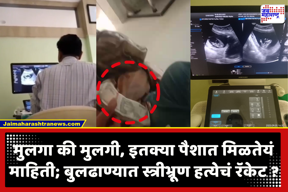 Buldhana News : बुलढाण्यात स्त्रीभ्रूण हत्येचं मोठं रॅकेट सक्रिय?; गर्भलिंग निदानप्रकरणी डॉक्टरांना बजावल्या नोटीसा, व्हिडीओ समोर