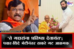 Sanjay Raut : शरद पवार-एकनाथ शिंदे भेटीने मविआत बिघाडी? ठाकरेंच्या शिवसेनेकडून जाहीर नाराजी