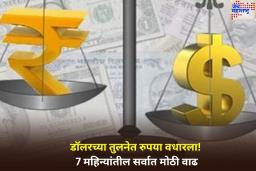 Dollar Vs Rupee: डॉलरच्या तुलनेत रुपया वधारला! 7 महिन्यांतील सर्वात मोठी वाढ