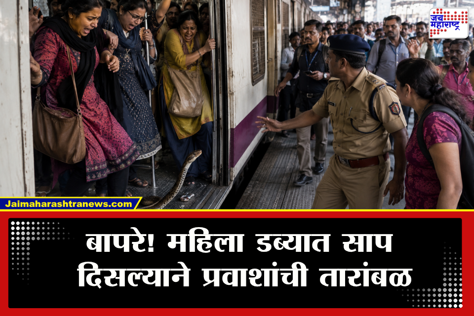 Thane Local News : महिलांच्या डब्यात चक्क साप! ठाणे स्थानकावर एकच खळबळ; लोकल तब्बल 12 मिनिटे खोळंबली