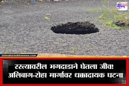 Raigad: अलिबागमध्ये रस्त्यावरील भगदाडाचा बळी! पुलावरील खड्ड्यात पडून पादचाऱ्याचा मृत्यू; ठेकेदारावर गुन्ह्याची मागणी