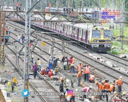 तुर्भेतील तांत्रिक बिघाडामुळे ट्रान्स हार्बर मार्गावर मेगाब्लॉक
