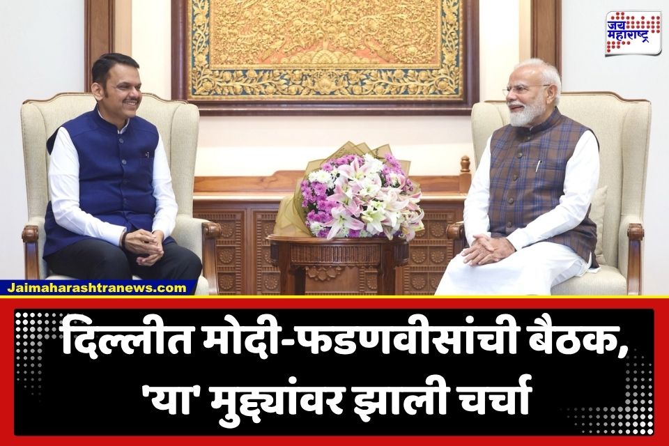 PM Modi – Fadnavis Meeting: मुख्यमंत्री देवेंद्र फडणवीस यांची दिल्लीत पंतप्रधान मोदींशी भेट; कोणत्या विषयावर झाली चर्चा?