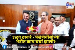 उद्धव ठाकरे – फडणवीसांच्या भेटीत काय चर्चा झाली