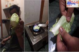 Viral video: आतापर्यंत भेसळ माहीत होती; इथे तर अख्खा कोबीच निघाला ‘नकली’; खरेदी करण्यापूर्वी तपासून घ्या भाज्या