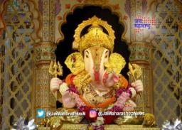 श्रीमंत दगडूशेठ गणपतीची स्थापना मुख्य मंदिरातच
