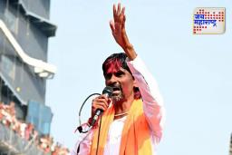 Manoj Jarange: मनोज जरांगेंचं वाशीत जोरदार स्वागत; काही वेळातच जरांगे आझाद मैदानावर पोहोचणार