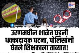 उरणमध्ये जिल्हा परिषद शाळेत विद्यार्थिनींना शिक्षकाची अमानुष मारहाण!
