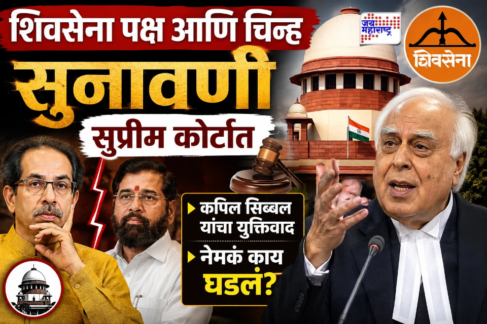 Shiv Sena Symbol Case : शिंदेंसोबत गेलेले ते 40 आमदार अपात्रच; ज्येष्ठ वकील कपिल सिब्बलांचा SC त जोरदार युक्तिवाद; विधानसभा अध्यक्षांनाही सुनावले, नेमकं काय घडलं?