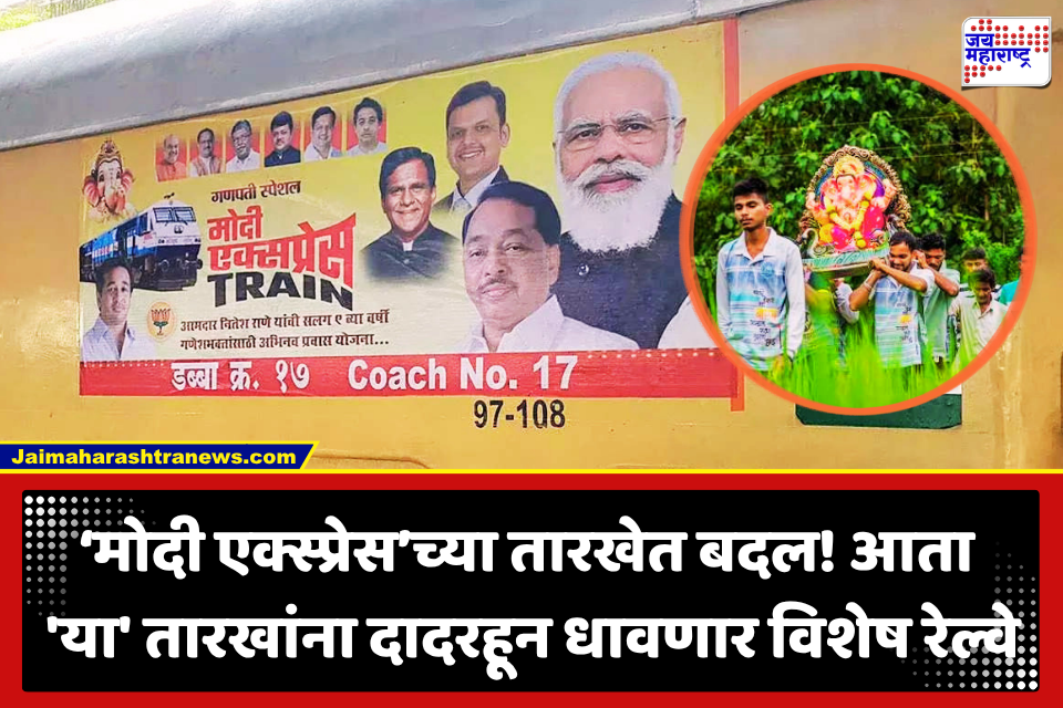 Ganeshotsav 2026 : कोकणवासियांना दिलासा! गणेशोत्सवासाठी ‘या’ तारखांना धावणार दादरहून विशेष रेल्वे; नितेश राणेंची माहिती