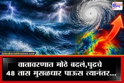 Weather Update : प्रशांत महासागरात वादळामुळे वातावरण बिघडलं; महाराष्ट्रात पुढचे 48 तास मुसळधार पाऊस, मात्र त्यानंतर पाच दिवस टेन्शन वाढणार