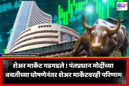 Stock Market : शेअर बाजारात विक्रमी घसरण! सेन्सेक्स 700 हून अधिक अंकांनी; तर निफ्टी 23,650 अंकांच्या खाली