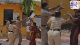 beed crime News : बीडमध्ये महिलेनं पोलीस ठाण्यासमोर अंगावर ओतून घेतलं डिझेल