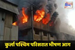 Fire In Kurla : कुर्ल्यात मध्यरात्री भीषण आग; अग्निशमन दलाच्या 10 गाड्या घटनास्थळी, परिसरात धुराचं साम्राज्य