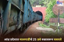 मोठा अपघात टळला! आंध्र प्रदेशात मालगाडीचे 25 डबे रुळावरून घसरले