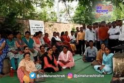 महसूल कर्मचाऱ्यांचं लेखणीबंद आंदोलन