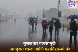 मुसळधार पावसामुळे नागपूरात शाळा आणि महाविद्यालये बंद; विदर्भात ‘ऑरेंज अलर्ट’ जारी