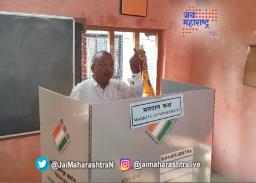 श्रीराम पाटील यांनी केले मतदान 