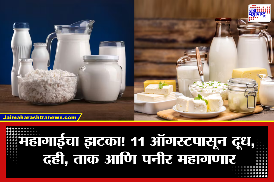 Milk Price Hike: सर्वसामान्यांच्या खिशाला पुन्हा कात्री! दूध महागलं; दही, ताक, पनीरसाठीही मोजावे लागणार जास्त पैसे