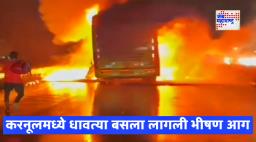 Andhra Pradesh Bus Accident: करनूल जिल्ह्यात धावत्या बसला लागली आग; अनेक प्रवाशांचा मृत्यू  झाल्याची  भीती