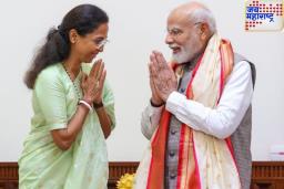 राष्ट्रीय हातमाग दिनानिमित्त सुप्रिया सुळेंनी पंतप्रधान मोदींना दिला खास पारंपरिक पैठणी स्टोल भेट