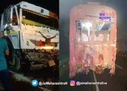भीषण अपघातात एसटी कंडक्टरचा चिरडून अंत